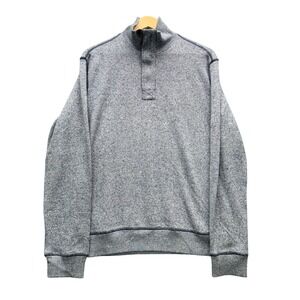 Surfside Supply Pullover Sweater Mens Medium Blue Long Sleeve Quarter Zip Casual